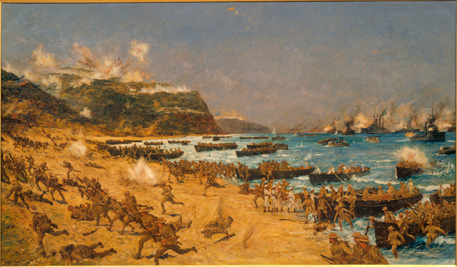 Australians land at ANZAC Cove