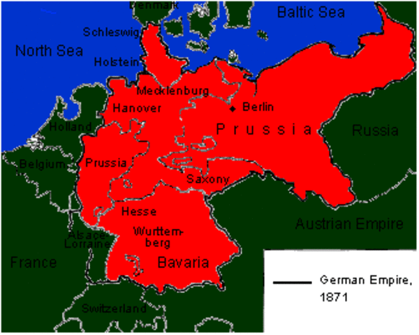 bismarck completes unification of german empire