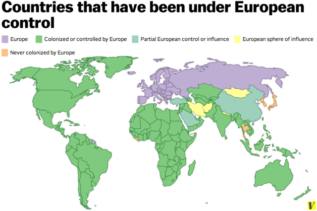 Most of Africa is under European control