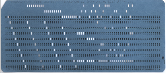 Modern punched card