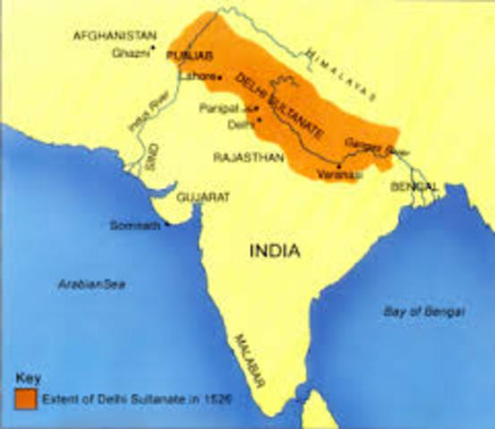 Delhi Sultanate established in India