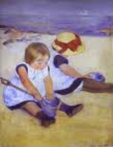 Two Children at Seashore