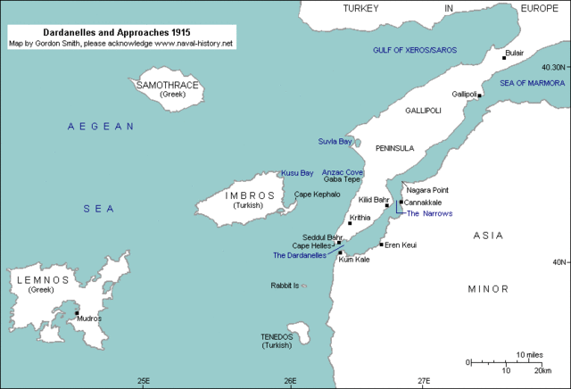 Britain Attacks the Dardanelles