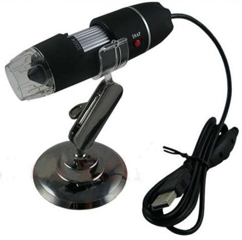 Utilizando el microscopio usb