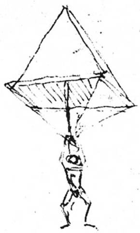 Leonardo da Vinci invents the parachute