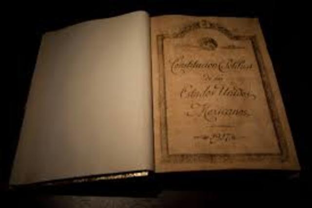 Promulgacion de la Constitucion Mexicana