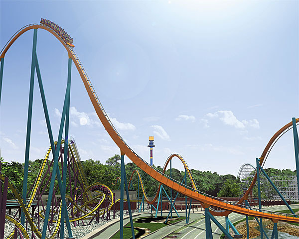 Steel Phantom roller coaster is unveiled to the public at Kennywood Park.