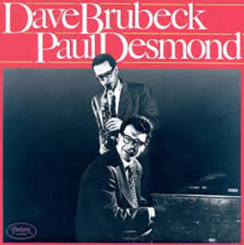 The pianist Dave Brubeck and alto saxophonist Paul Desmond reached popularity