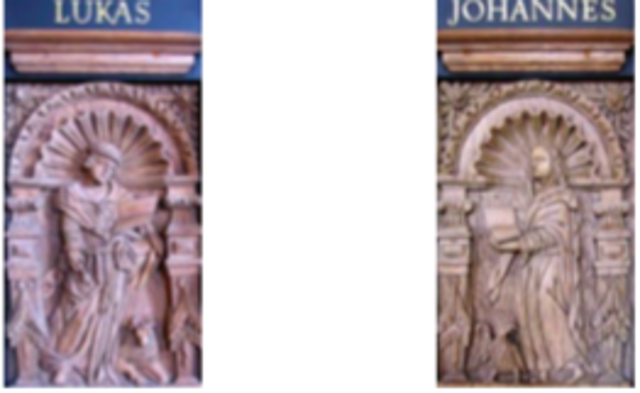 Lukas og Johannes på prædikestolen