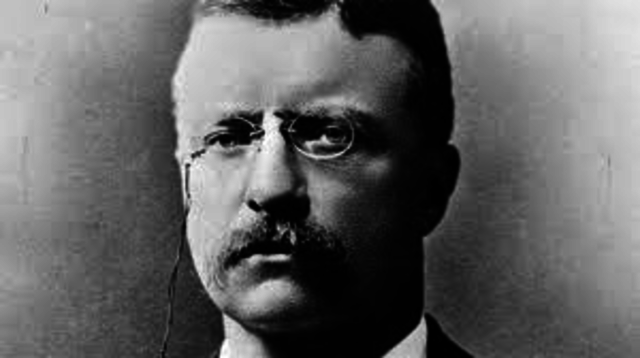 Theodore Roosevelt becomes president