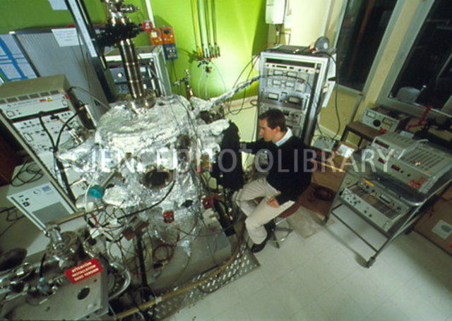 The scanning tunneling microscope was invented