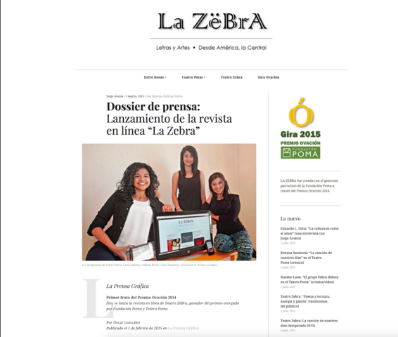 Nace revista "La Zebra"