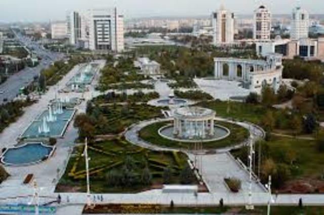 Arrive in Ashgabat