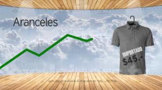 Modificación de la estructura de tarifas arancelaria