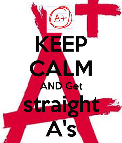 Made Straight A's for the first time