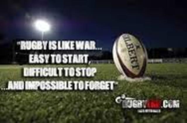 Age five,Played rugby