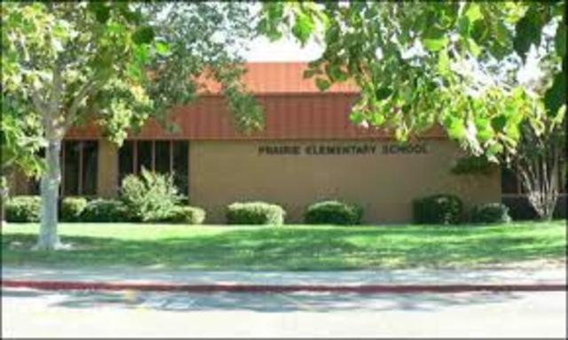 Started school at Prairie Elemantary