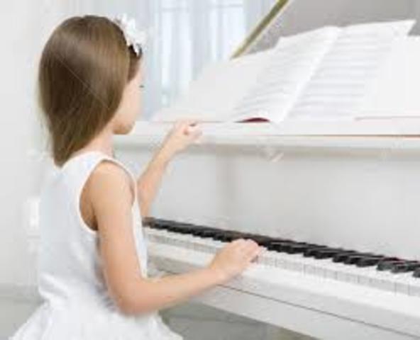 First piano lesson