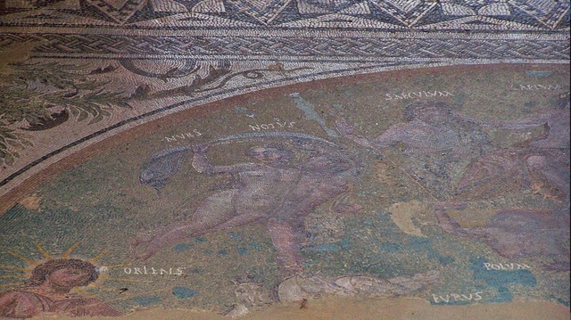 Mosaico Cosmoógico. Casa de Mitreo, Mérida. Finales S.I- S.II