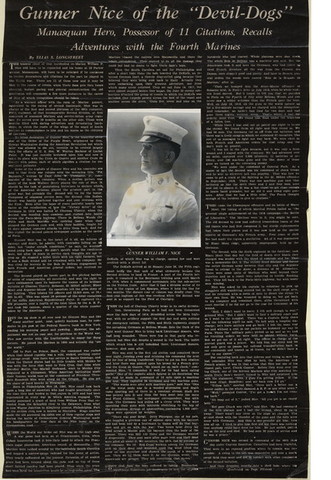 Gunner Nice of the "Devil-Dogs"