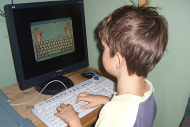 Typing, I learned really fast typing