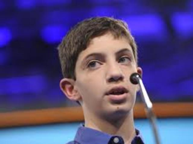 Finals, I made it to the spelling bee finals.