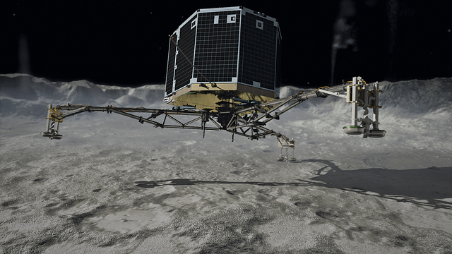 First man probe to land on a comet