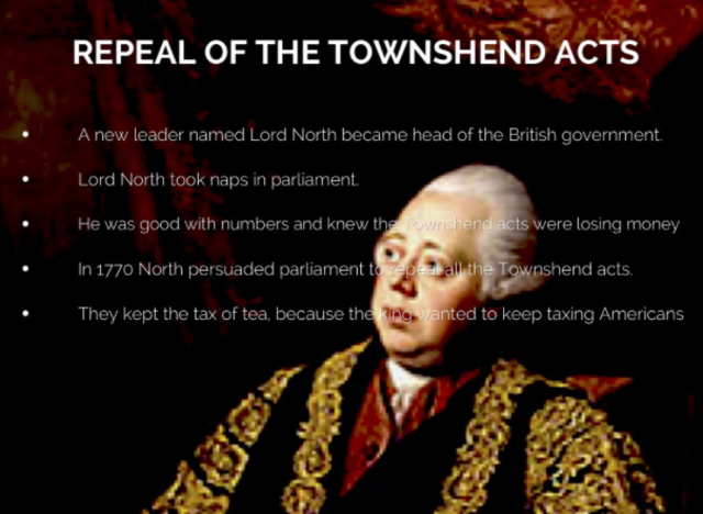Townshend Repealed