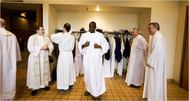 First official Catholic Priests arrive.