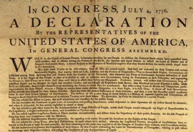 Declaration of Independence Signed