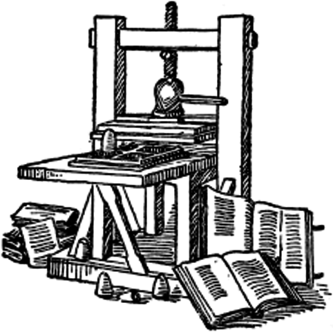 Johannes Gutenberg invents the printing press
