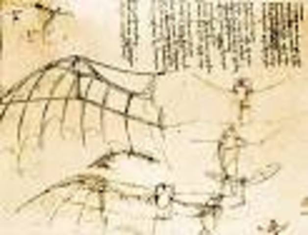 Leonardo Da Vinci believes that it is possible for people to fly and starts to research