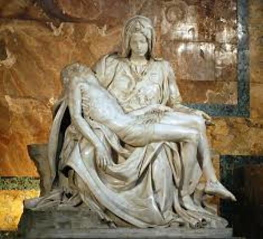 Michelangelo sculpted the Pieta