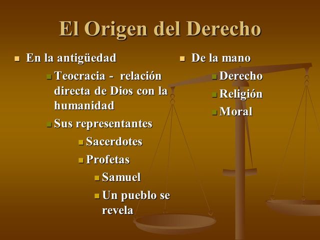 El Derecho en la Antigüedad