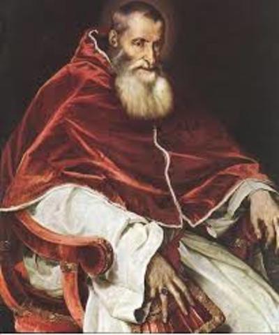 Pope Paul lll took the throne