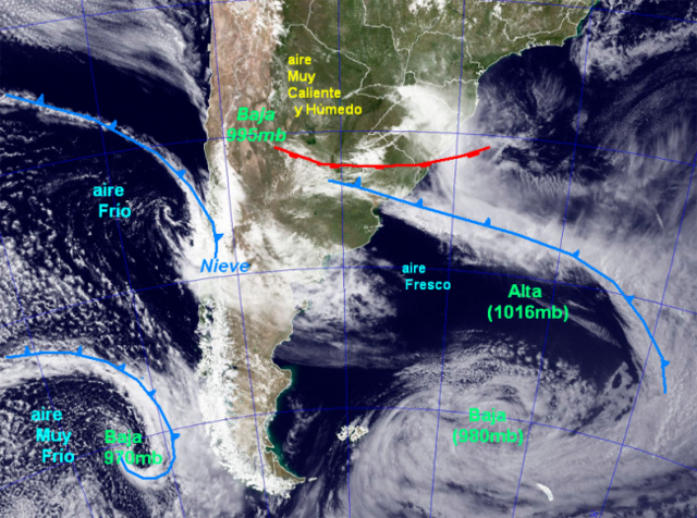 Recibe una cátedra de meteorologia