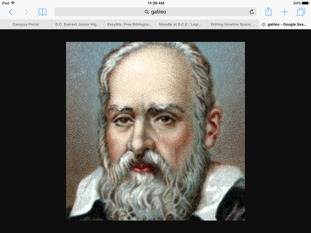 First person to use the telescope.