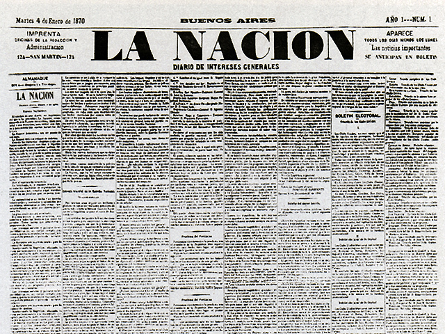 comienza a editarse el diario La Nacion
