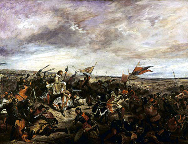 The battle of Poitiers ends
