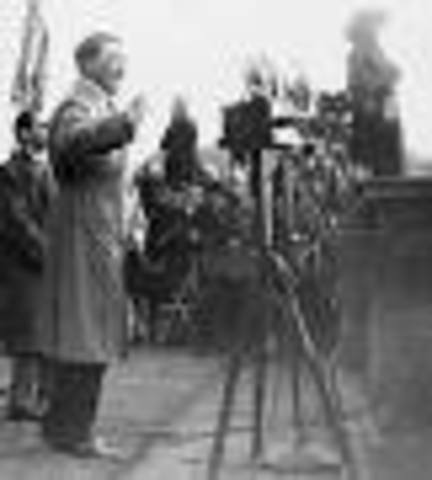 Hitler Starts Campaining