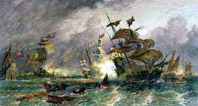 Sir francis drake defeated the Spanish Armada