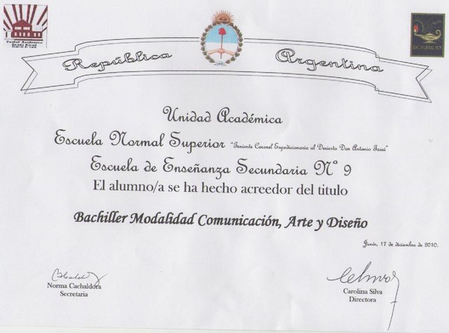 Me egrese del secundario