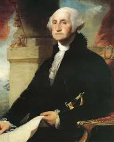 George Washington was re-elected president