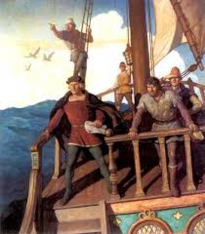Columbus discovers America