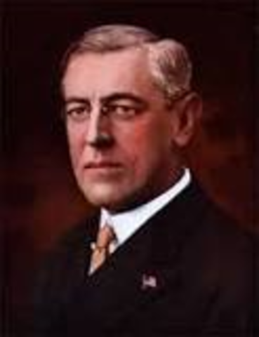 Woodrow Wilson becomes president