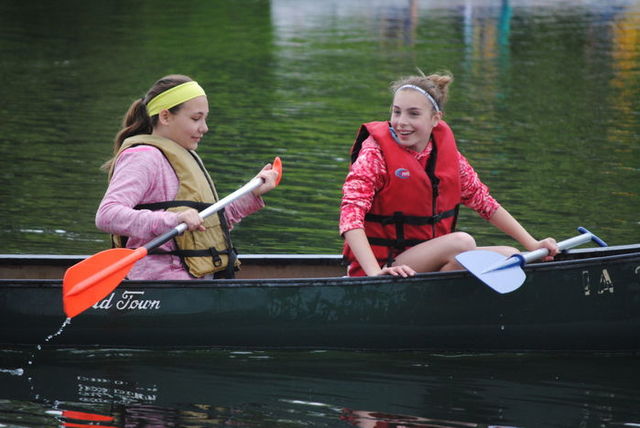 First time riding in a conoe by myself