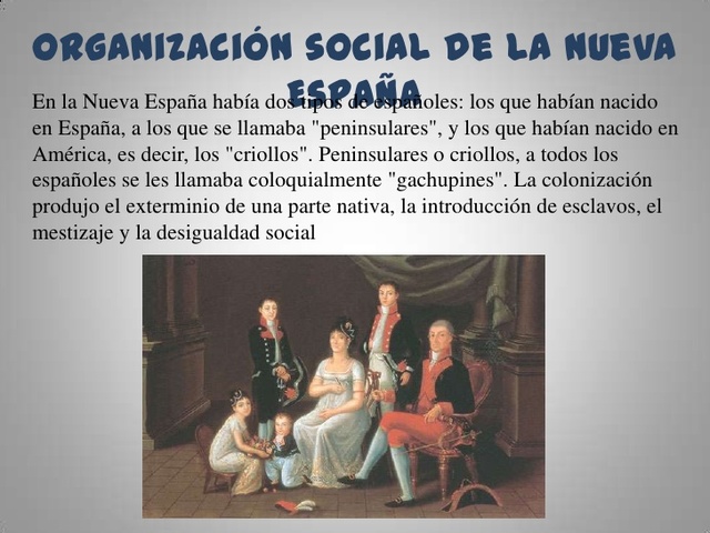 Clases Sociales (nueva España)