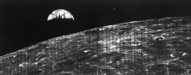 The first picture of the moon