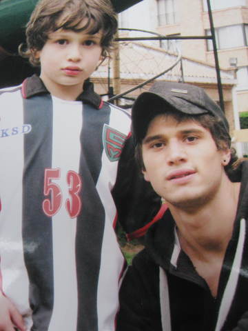 I started playing soccer when I entered to the school