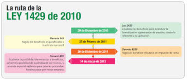 Ley 1429 de 2010
